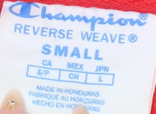 Champion Women's Red Pullover Hoodie - Small