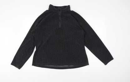 Regatta Unisex Black Fleece Pullover Sweatshirt Size 16
