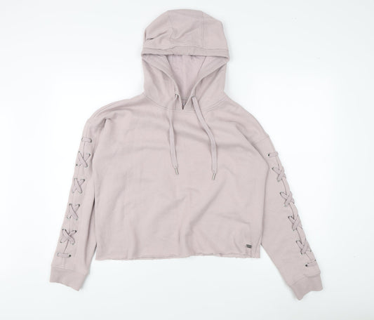 DKNY Women's Pink Pullover Hoodie, S, Casual, Logo Detail