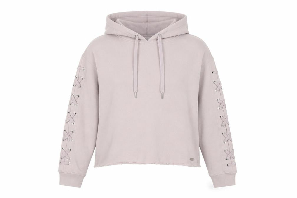 Womens UK Size S DKNY Pink Pullover Hoodie