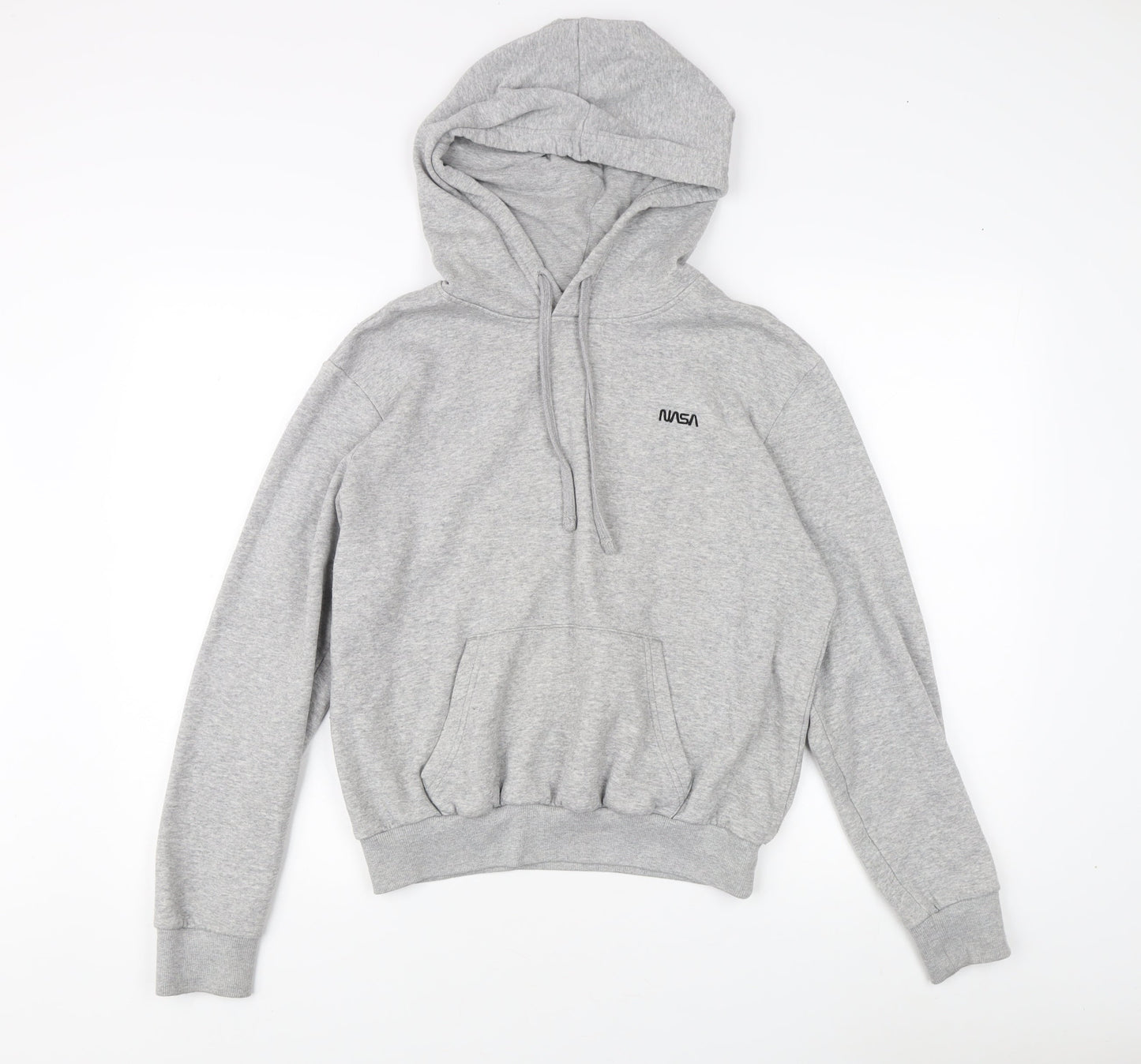 Unisex Adults UK Size S NASA Grey Pullover Hoodie
