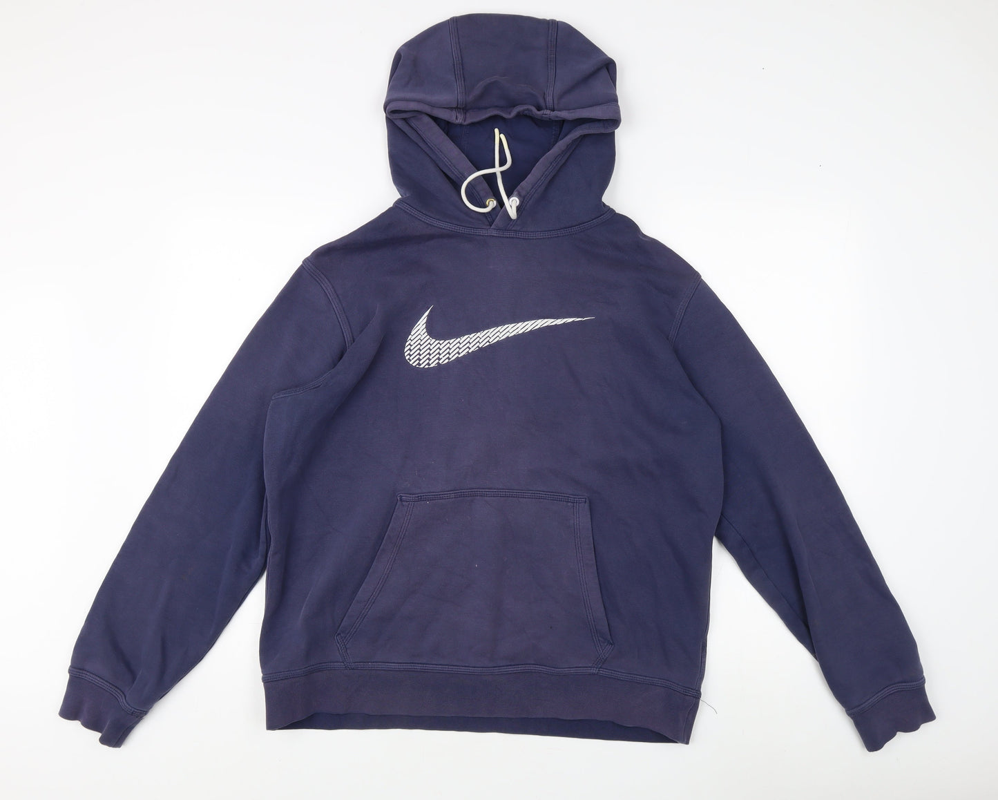 Mens UK Size L Nike Blue Pullover Hoodie