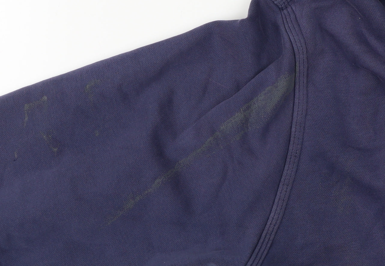 Mens UK Size L Nike Blue Pullover Hoodie