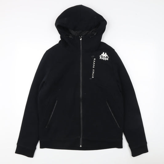 Mens UK Size L Kappa Black Basic Jacket