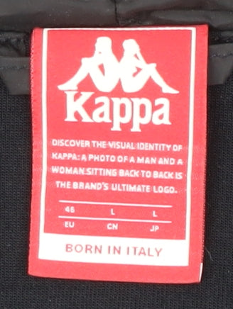 Mens UK Size L Kappa Black Basic Jacket