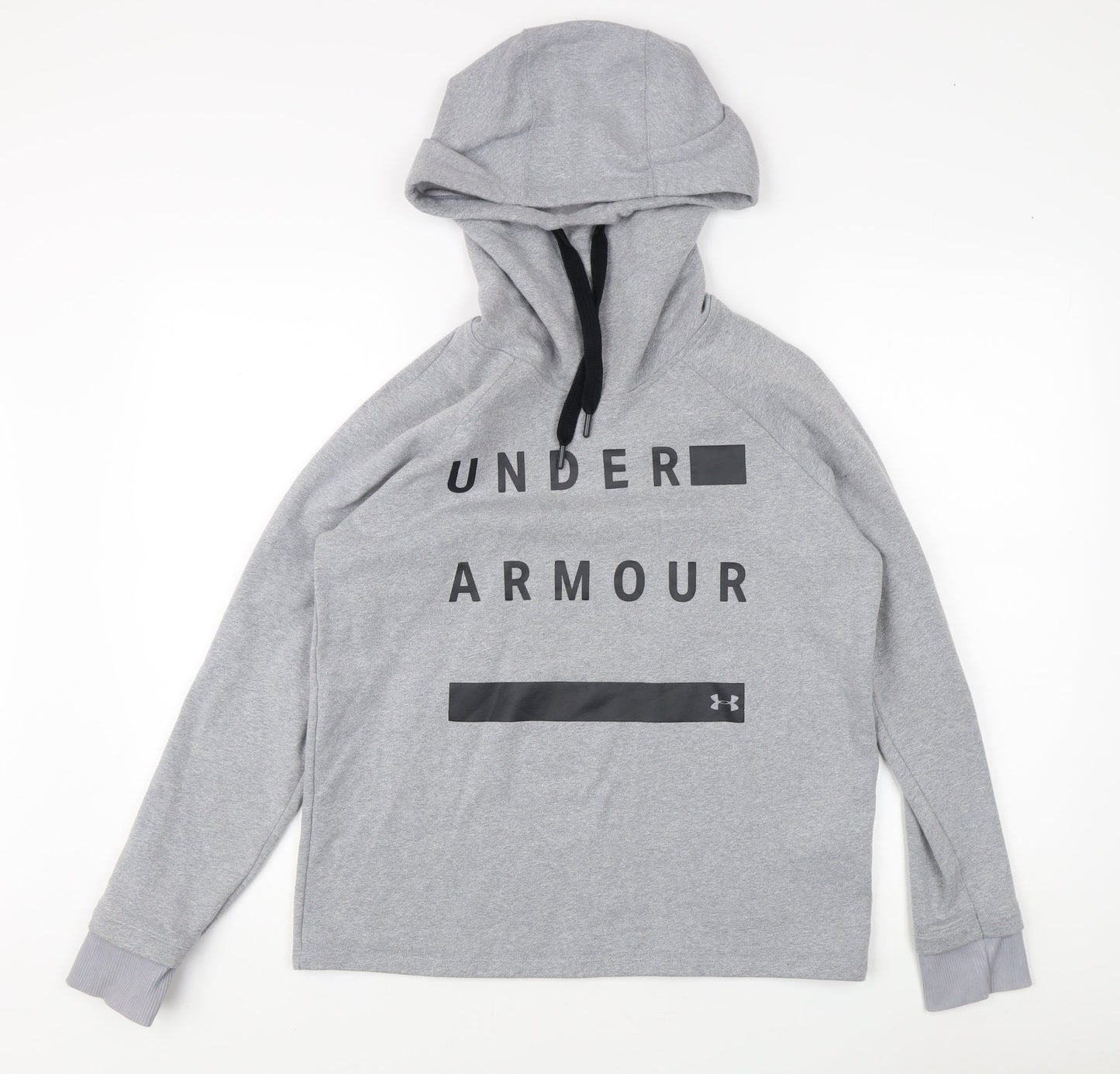 Mens UK Size S Under armour Grey Pullover Hoodie