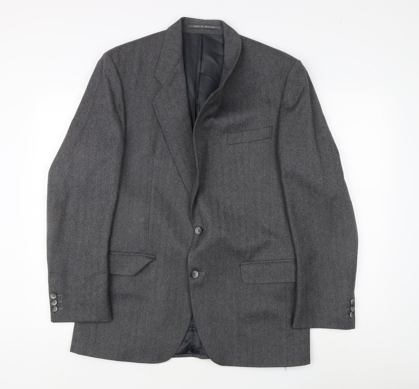 Mens UK Size 40 Van Heusen Regular Grey Suit Jacket