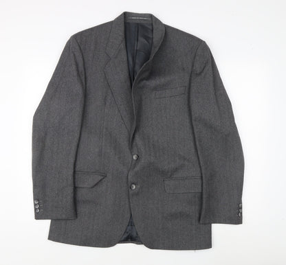 Mens UK Size 40 Van Heusen Regular Grey Suit Jacket