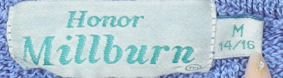 Honor Millburn Women's Blue Cable-Knit Jumper Size M