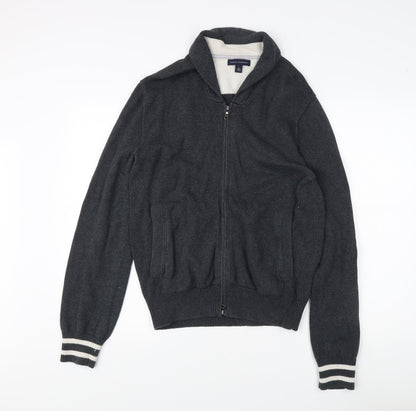 Banana Republic Men's Grey Full Zip Jumper S