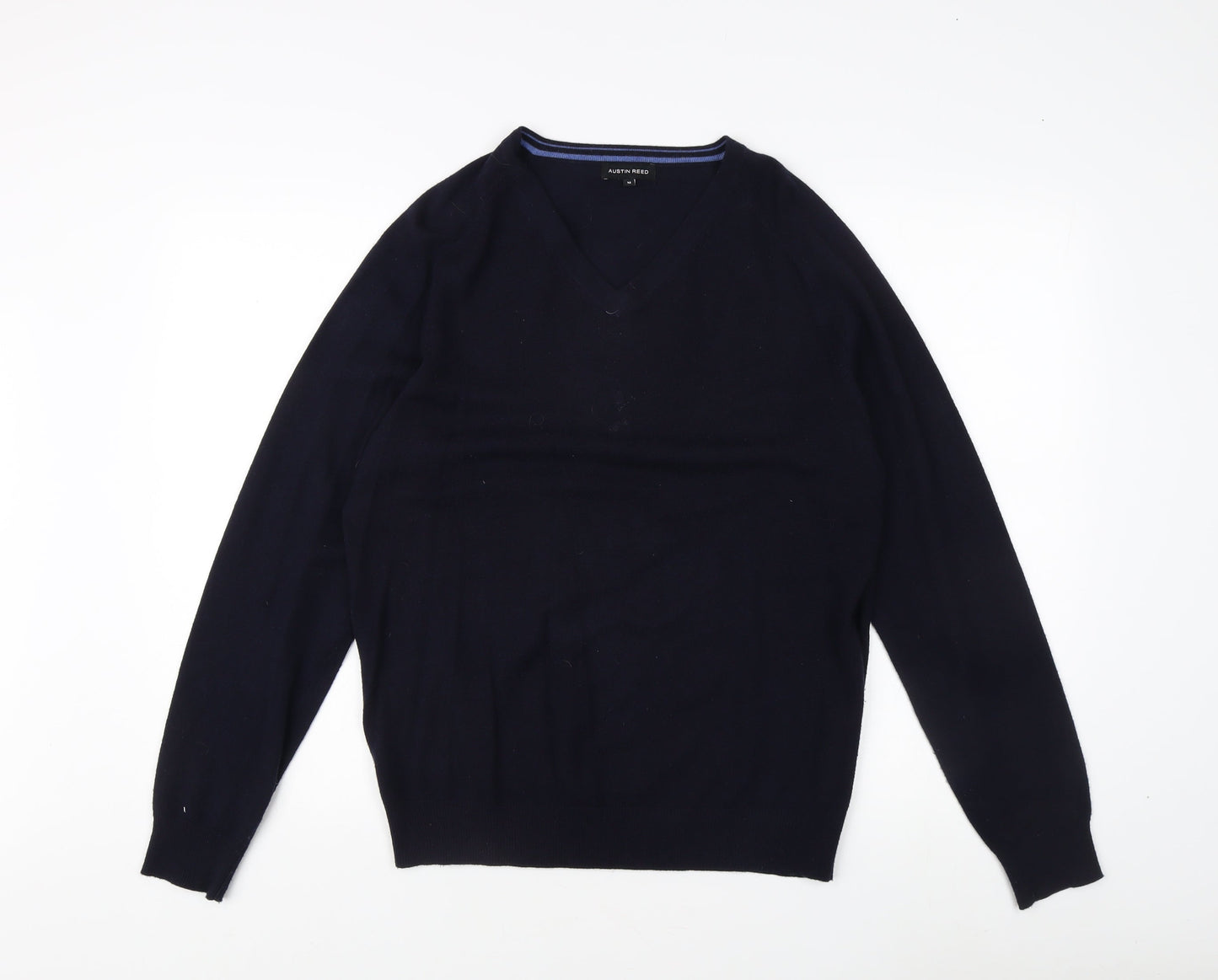 Austin Reed Men's Black V-Neck Pullover Jumper M