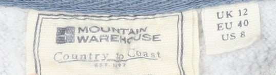 Womens UK Size 12 Mountain Warehouse Grey Pullover Hoodie