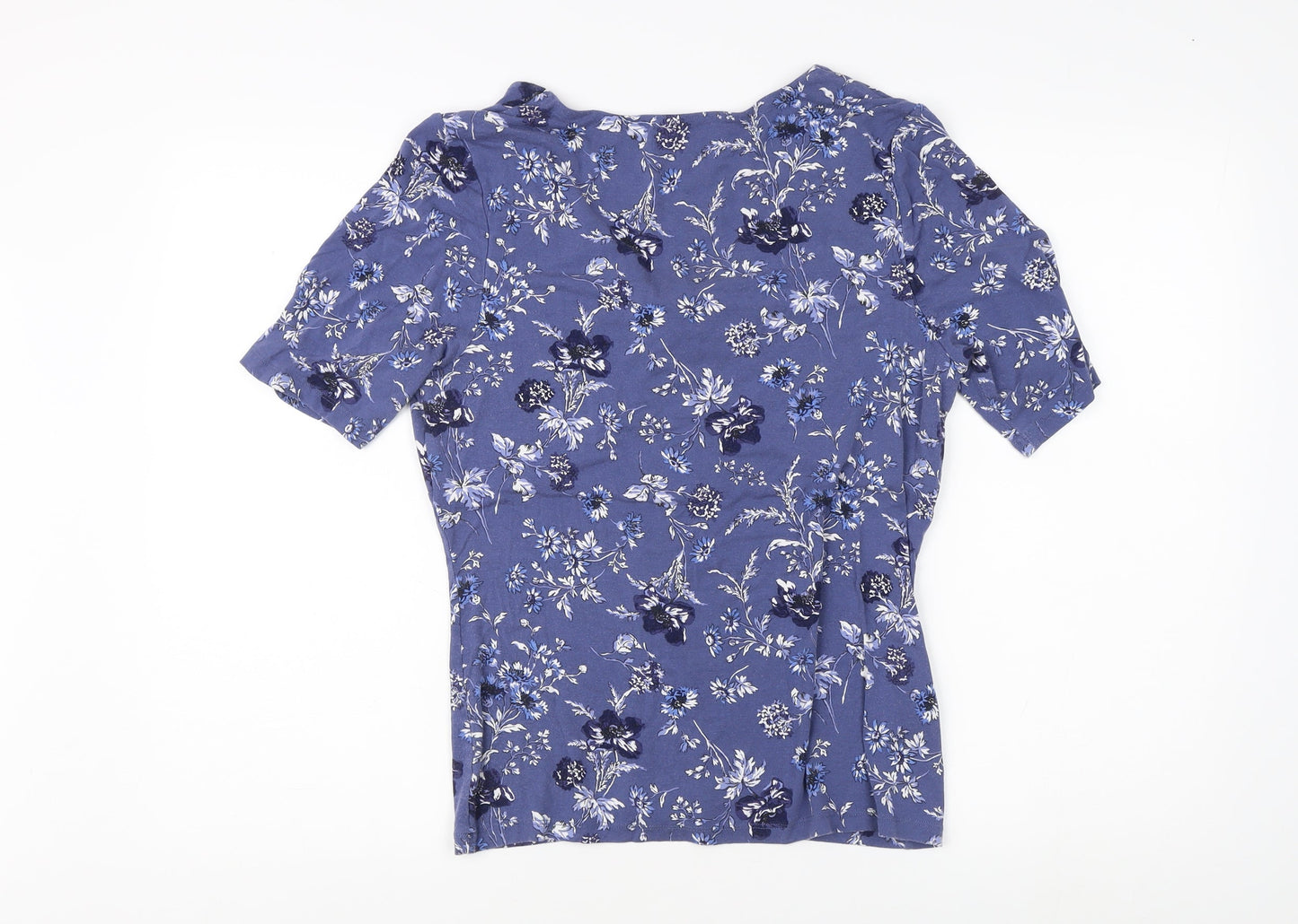 Laura Ashley Women Blue Floral Blouse UK 14