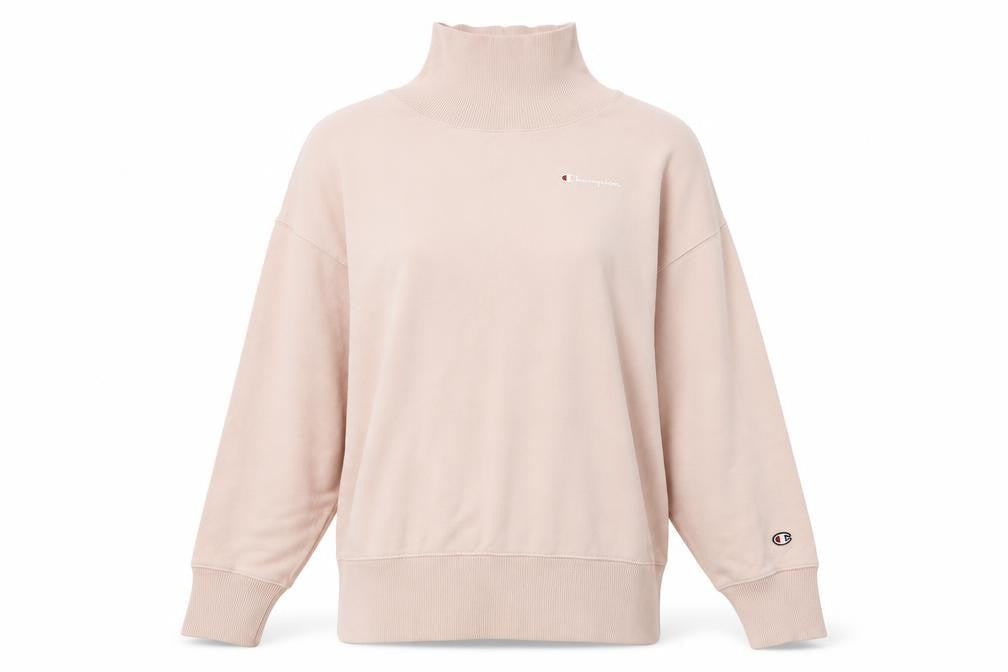 Womens UK Size XS Champion Beige Pullover Sweatshirt