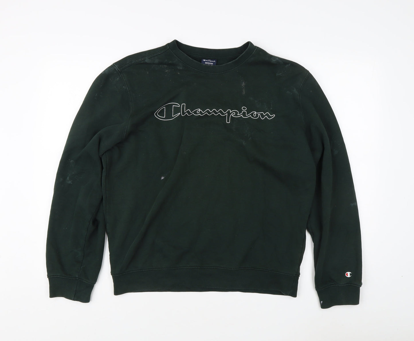 Mens UK Size M Champion Green Pullover Sweatshirt