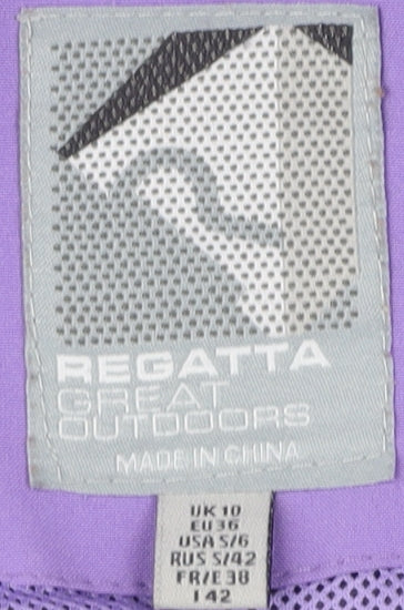 Regatta Women's Purple Rain Coat Jacket Size 10