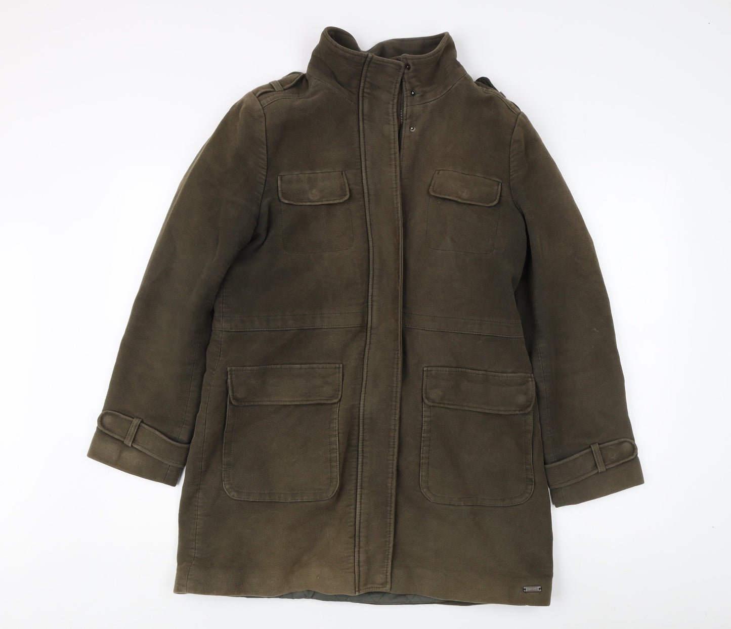 Whistles Unisex Green Military Jacket Size 10