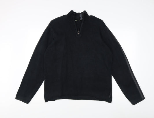 DKNY Men's Black Pullover Jumper - Size M