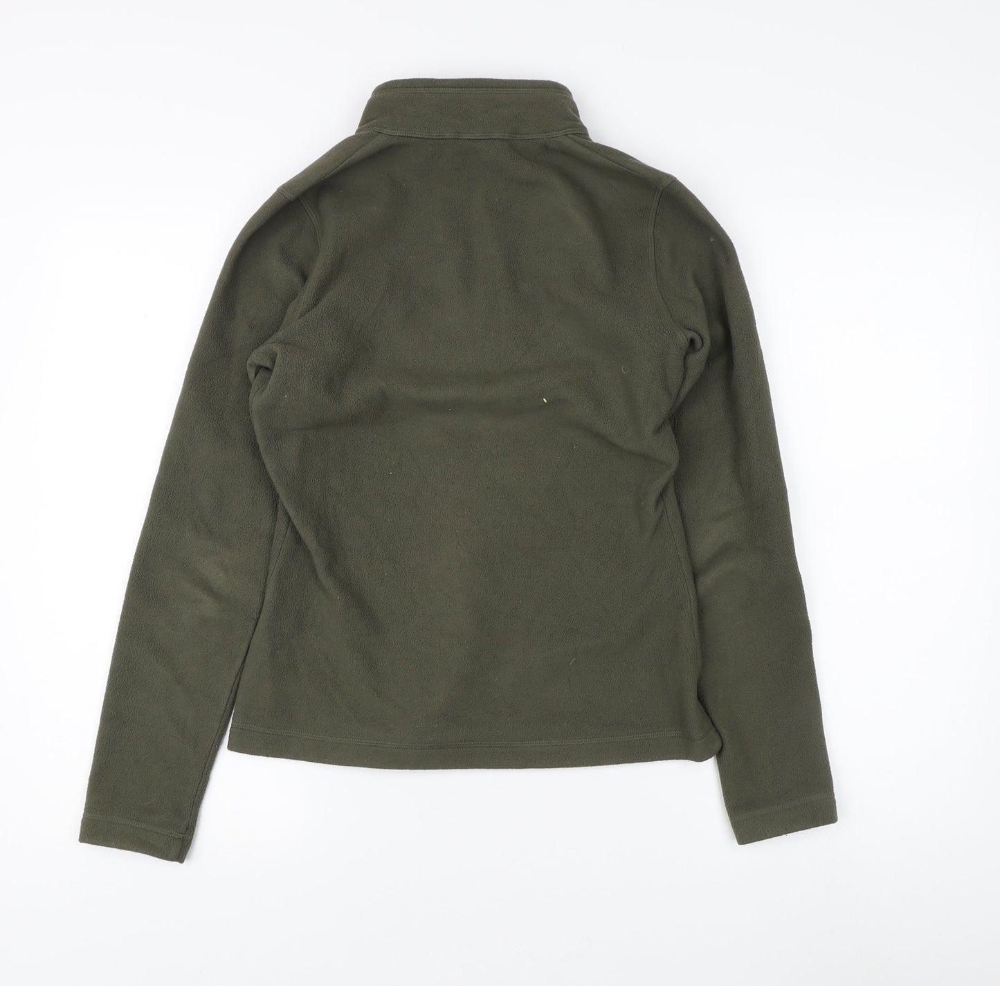 The North Face XS Green Fleece Logo 1/4 Zip Sweatshirt Unisex