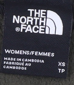 The North Face XS Green Fleece Logo 1/4 Zip Sweatshirt Unisex