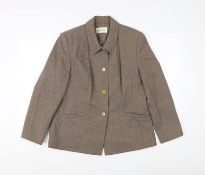 Eastex Women's Brown Blazer Size 12 Long Sleeve
