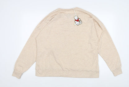 Womens UK Size 10 Disney Beige Pullover Sweatshirt