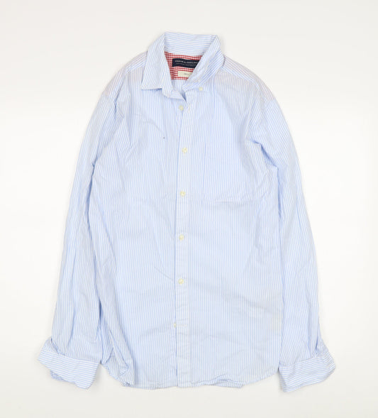 Mens UK Collar Size S JACK & JONES Smart Blue  Dress Shirt