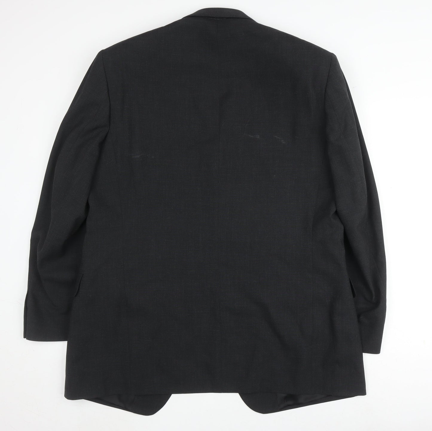 Balmain Men's Black Wool Jacket Size 42 Regular Fit