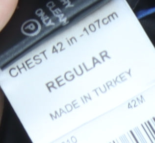 Balmain Men's Black Wool Jacket Size 42 Regular Fit