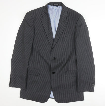Mens UK Size 38 Tommy Hilfiger Regular Grey Suit Jacket