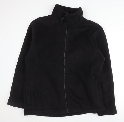 Mens UK Size L Portland Black Basic Jacket