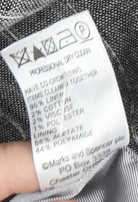 Marks and Spencer Grey Pinstripe Blazer Women’s Size 14