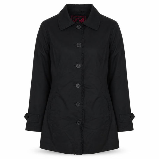 Womens UK Size 10 Rocha John Rocha Black Trench Coat