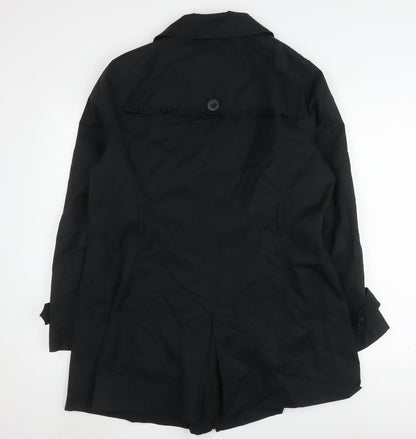 Rocha John Rocha Women's Black Trench Coat Size 10