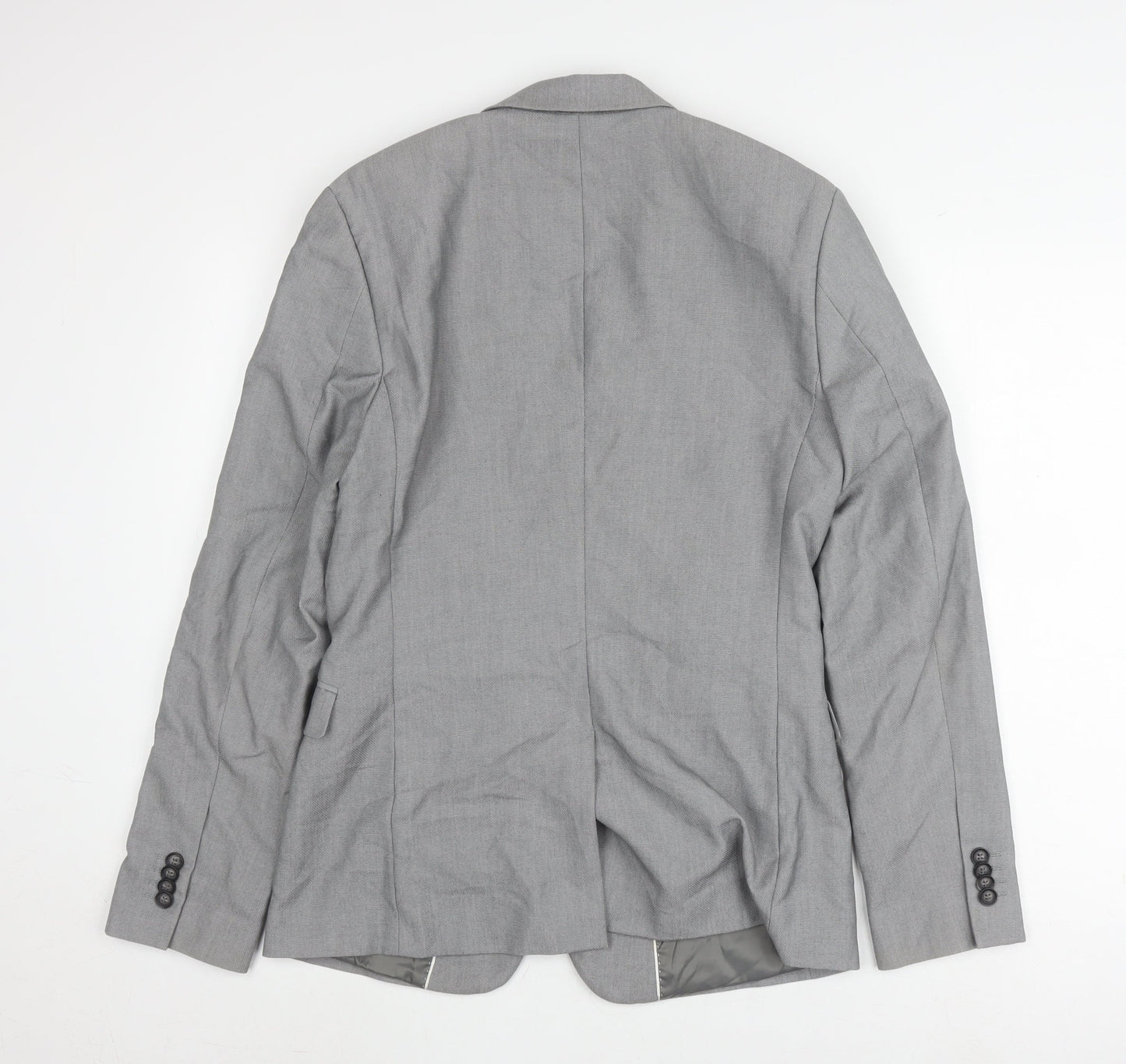 Mens UK Size 36 Topman Regular Grey Suit Jacket