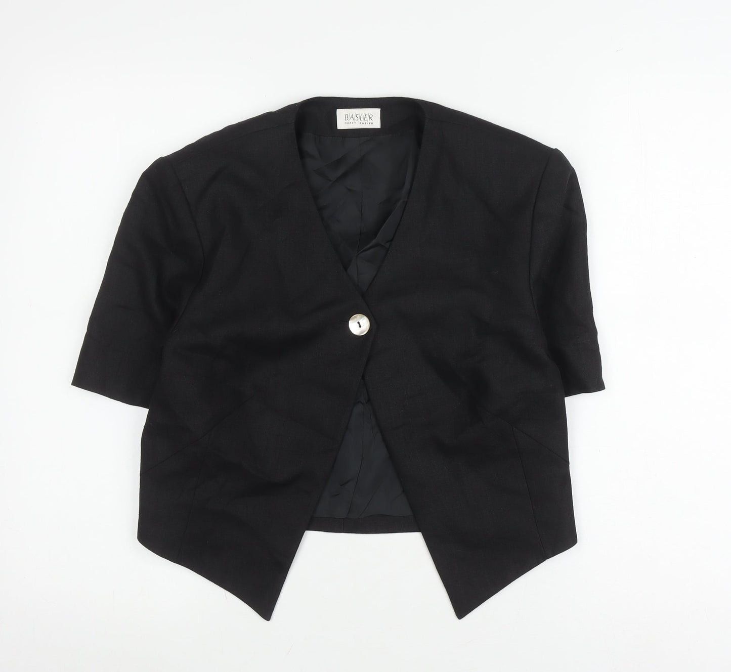 Womens UK Size 10 Basler Black Basic Blouse