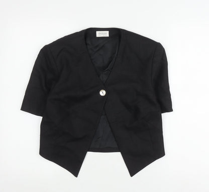 Womens UK Size 10 Basler Black Basic Blouse
