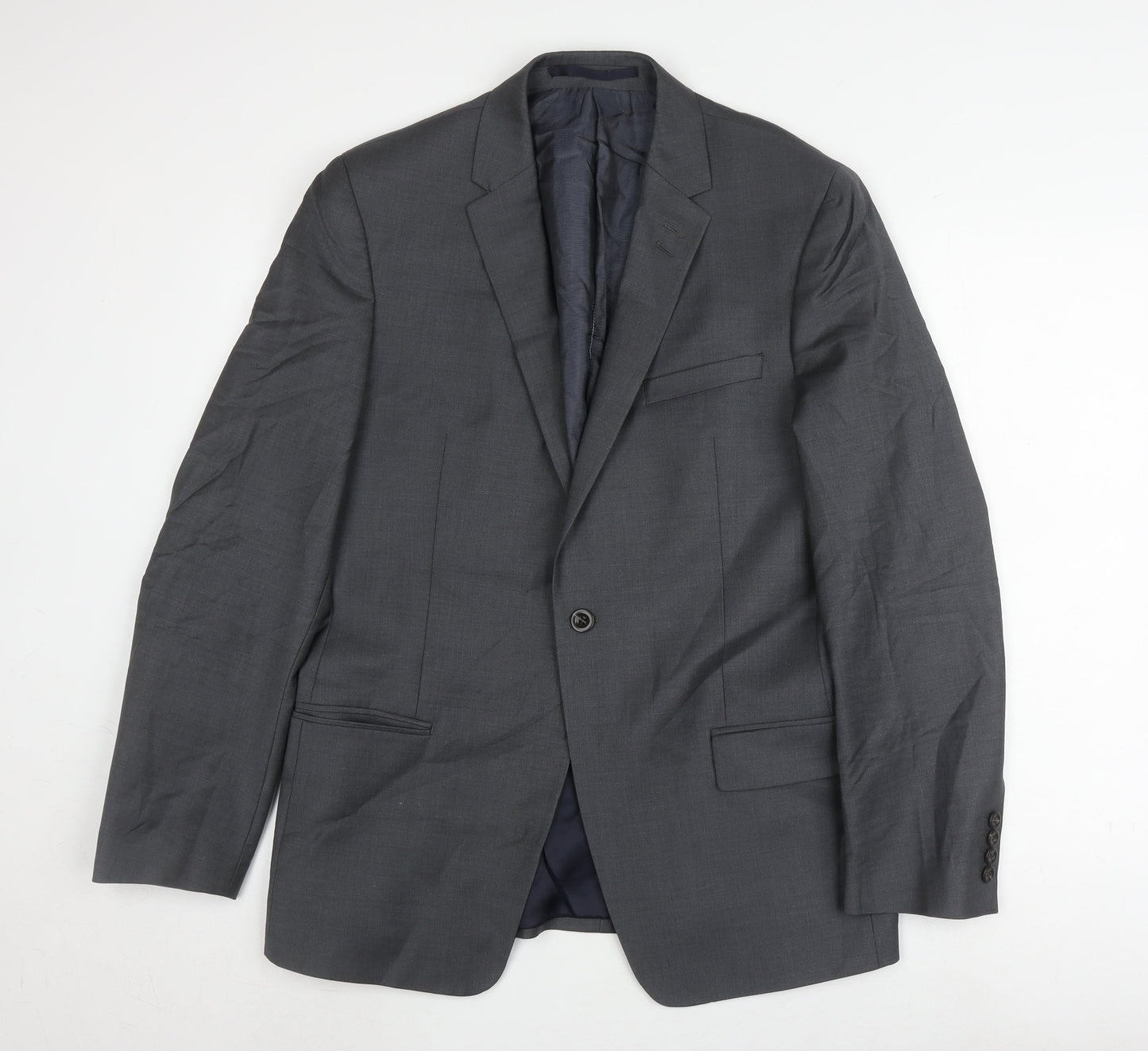Mens UK Size 40 Marks and Spencer Regular Grey Suit Jacket