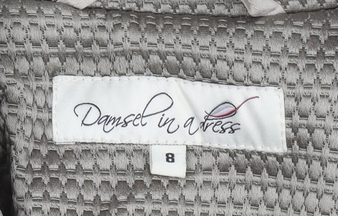Womens UK Size 8 Damsel in a Dress Beige Overcoat