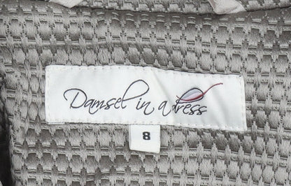 Womens UK Size 8 Damsel in a Dress Beige Overcoat