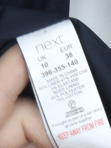 Next Women's Blue Blazer, Size 10, Stylish Business Attire