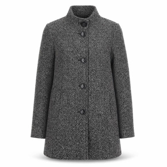 Womens UK Size 10 Classics Black Overcoat