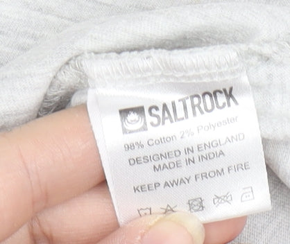 Saltrock Girls Grey Graphic Print T-Shirt 5-6 Years