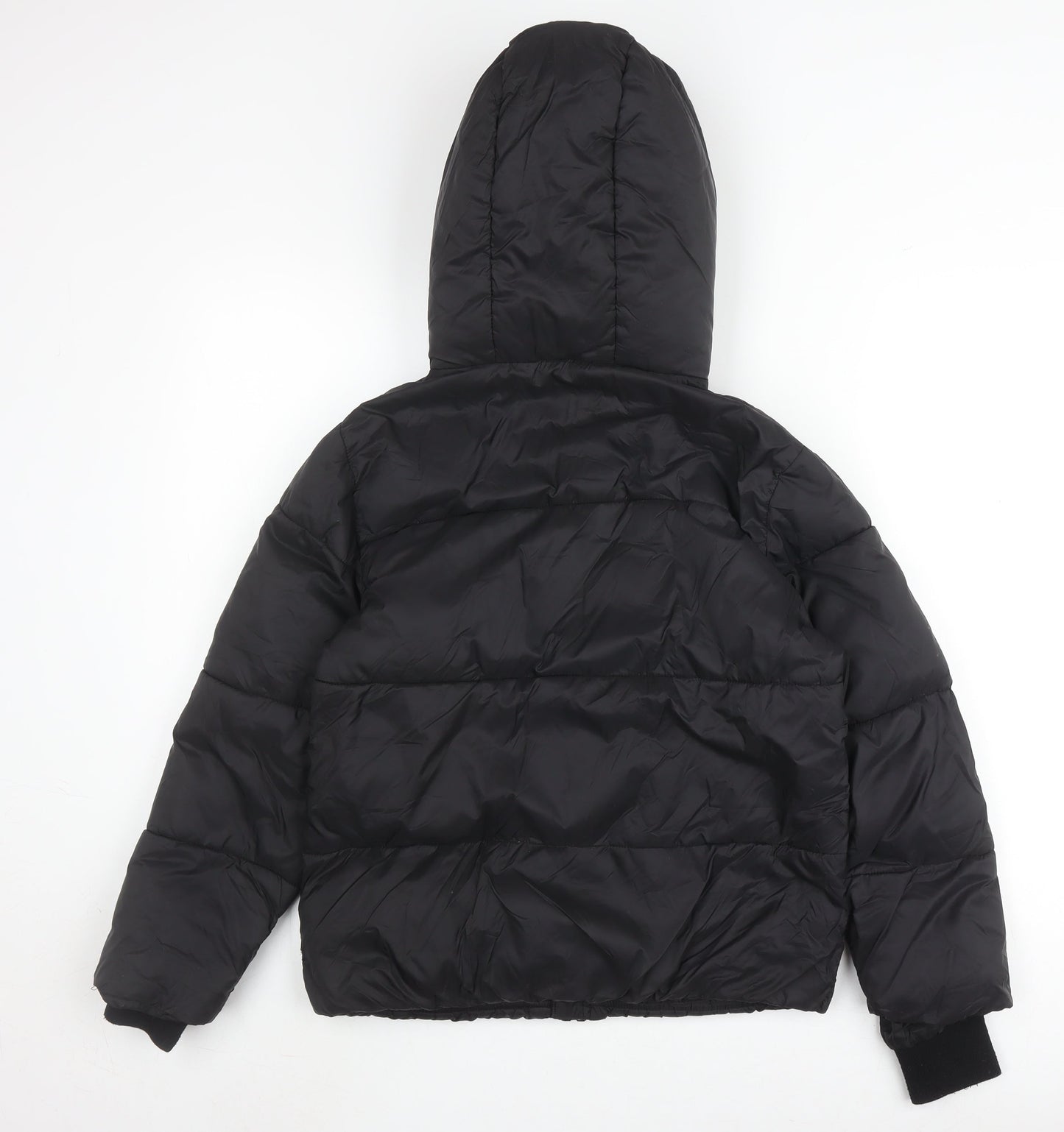 New Look Boys Black Nylon Puffer Jacket, Size 9 Years