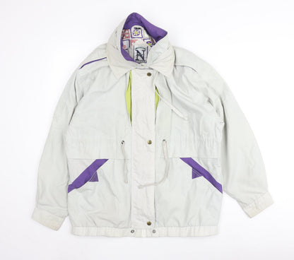 Womens UK Size 12 NuAge White Rain Coat
