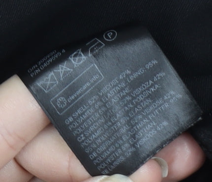 H&M Women's Black Blazer, Size 10, Elegant Regular Fit