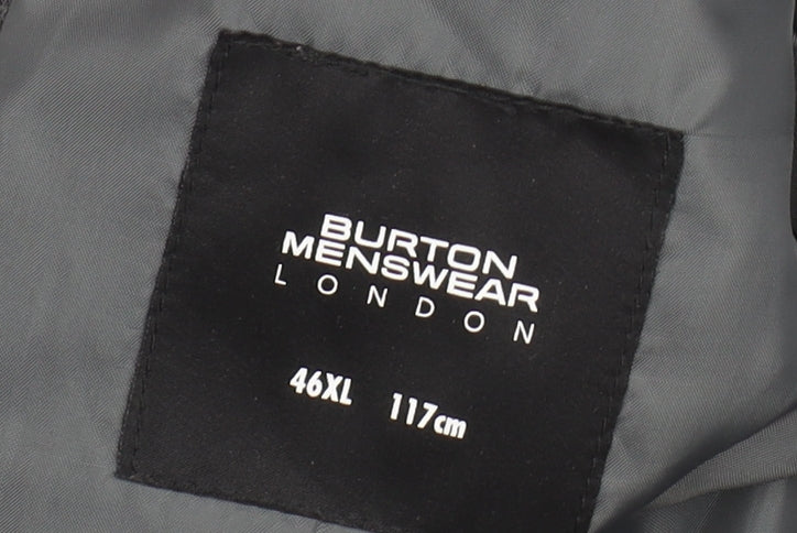 Mens UK Size 46 Burton Menswear Regular Grey Suit Jacket