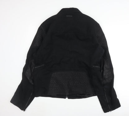 Armani Exchange Men's Black XL Biker Jacket