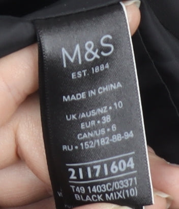 Womens UK Size 10 Marks and Spencer Multicoloured Basic Jacket