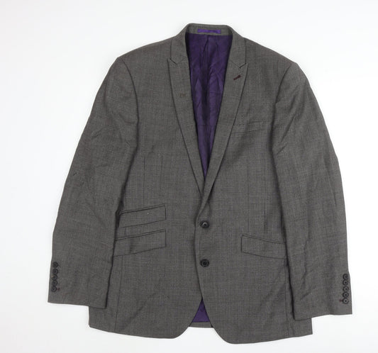 Mens UK Size 40 NEXT Regular Grey Suit Jacket